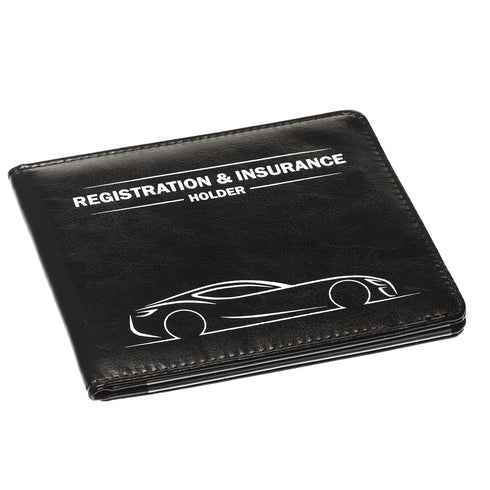 CANOPUS Car Registration and Insurance Holder with Magnetic Closure, Car Document Holder, Vehicle Glove Box Organizer, Wallet for Auto, Motorcycle, Truck, 1 Holder with 2 Sets of EZ Pass Strips